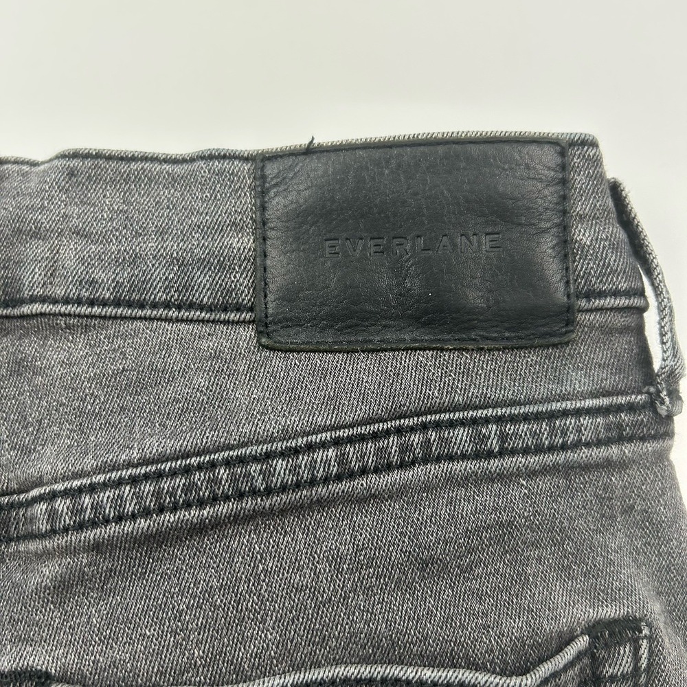 Everlane High Rise Ankle Skinny Gray Charcoal Wash Denim Jeans Sz 28 Stretch - Picture 10 of 10